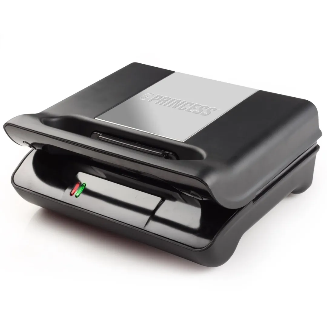 Princess 117002 Multi Sandwich Grill Compact Pro - 800W - 3 Verwisselbare Platen - Zwart