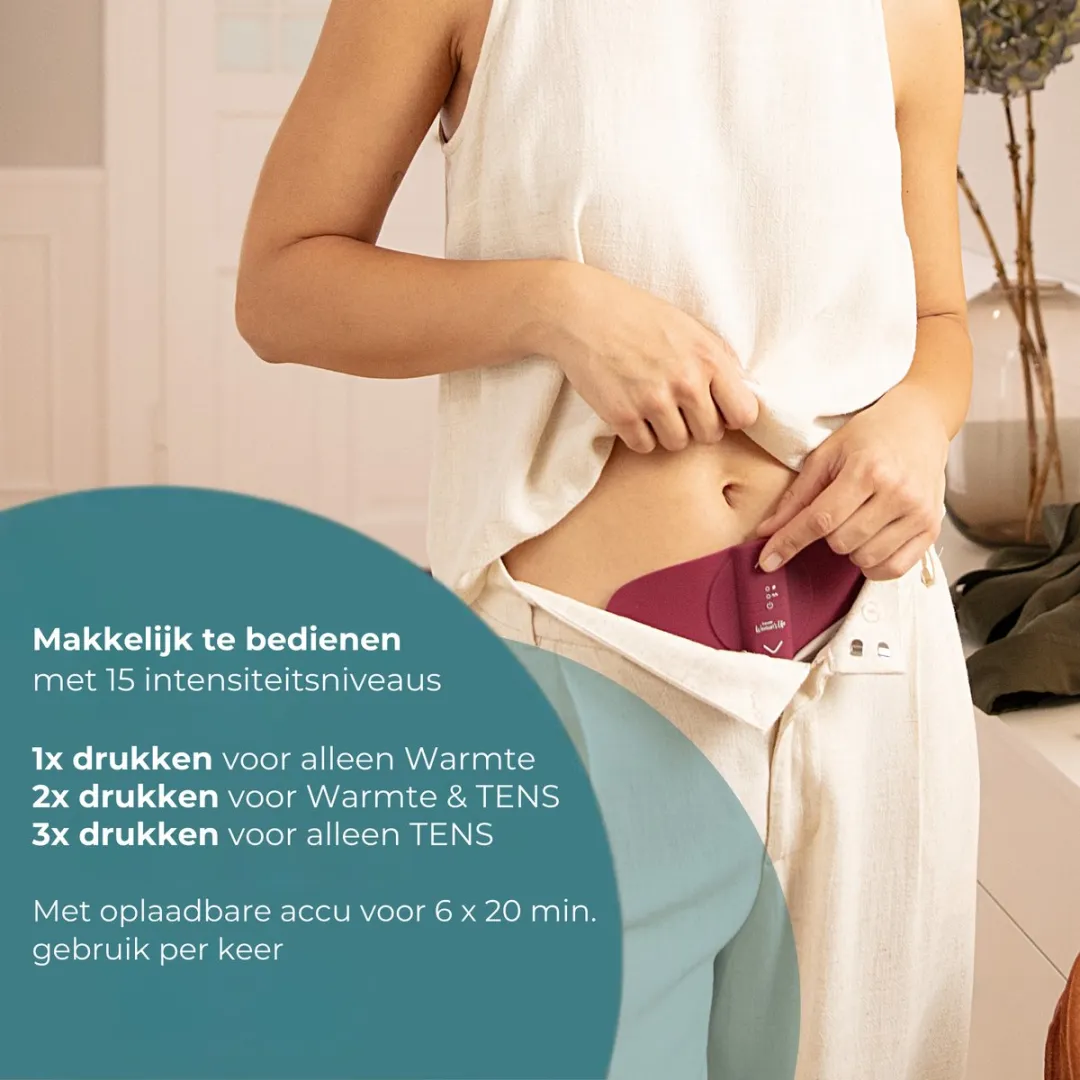 Beurer EM 50 Menstruatie Warmteband - TENS apparaat tegen Endometriose - Warmtetherapie (43°C) - Onopvallend te dragen - Draadloos te gebruiken: 6 x 20 min. per keer - Menstrual Relax incl. Gelpads