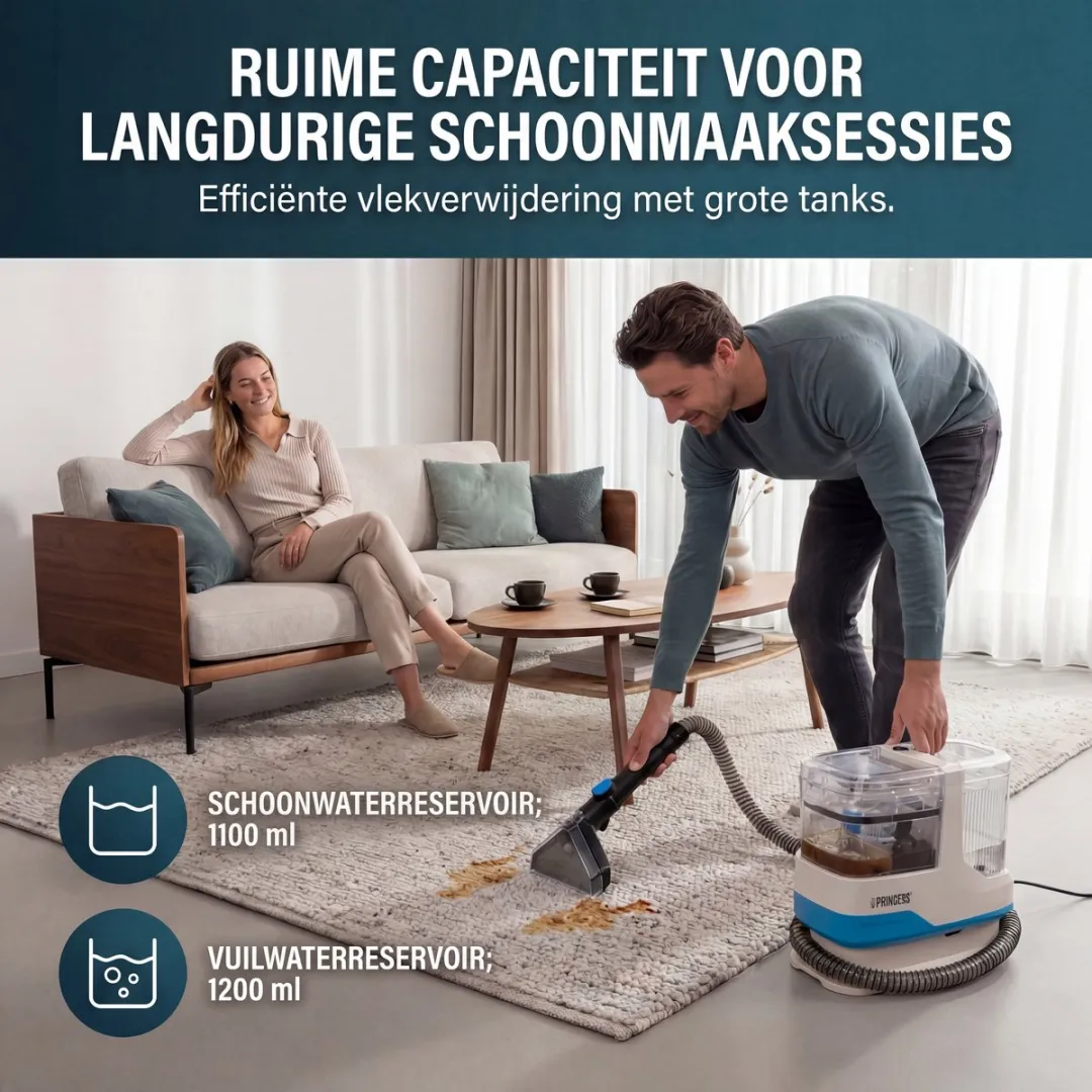 Princess Spot Master 332013 Tapijtreiniger - 1100ml - 2 Reservoirs