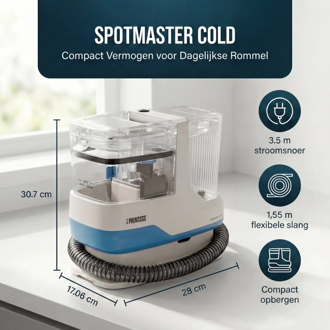 Princess Spot Master 332013 Tapijtreiniger - 1100ml - 2 Reservoirs