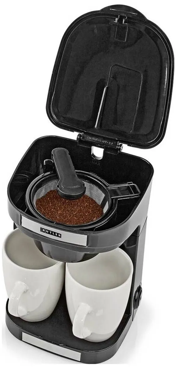 Nedis Butler 16100129 Koffiezetapparaat - 2 Kopjes - 0,25L