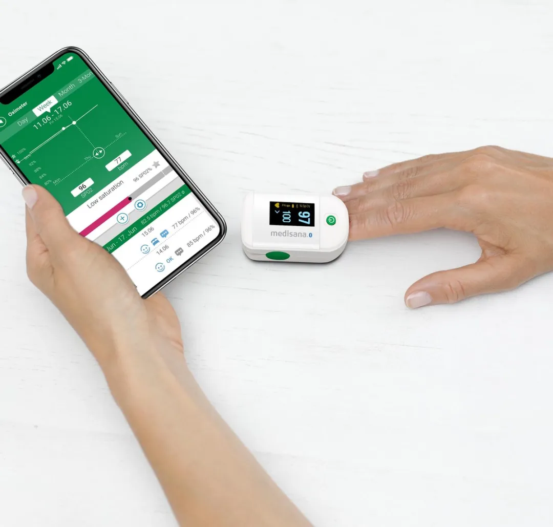 Medisana PM 100 Connect Saturatiemeter - Wit