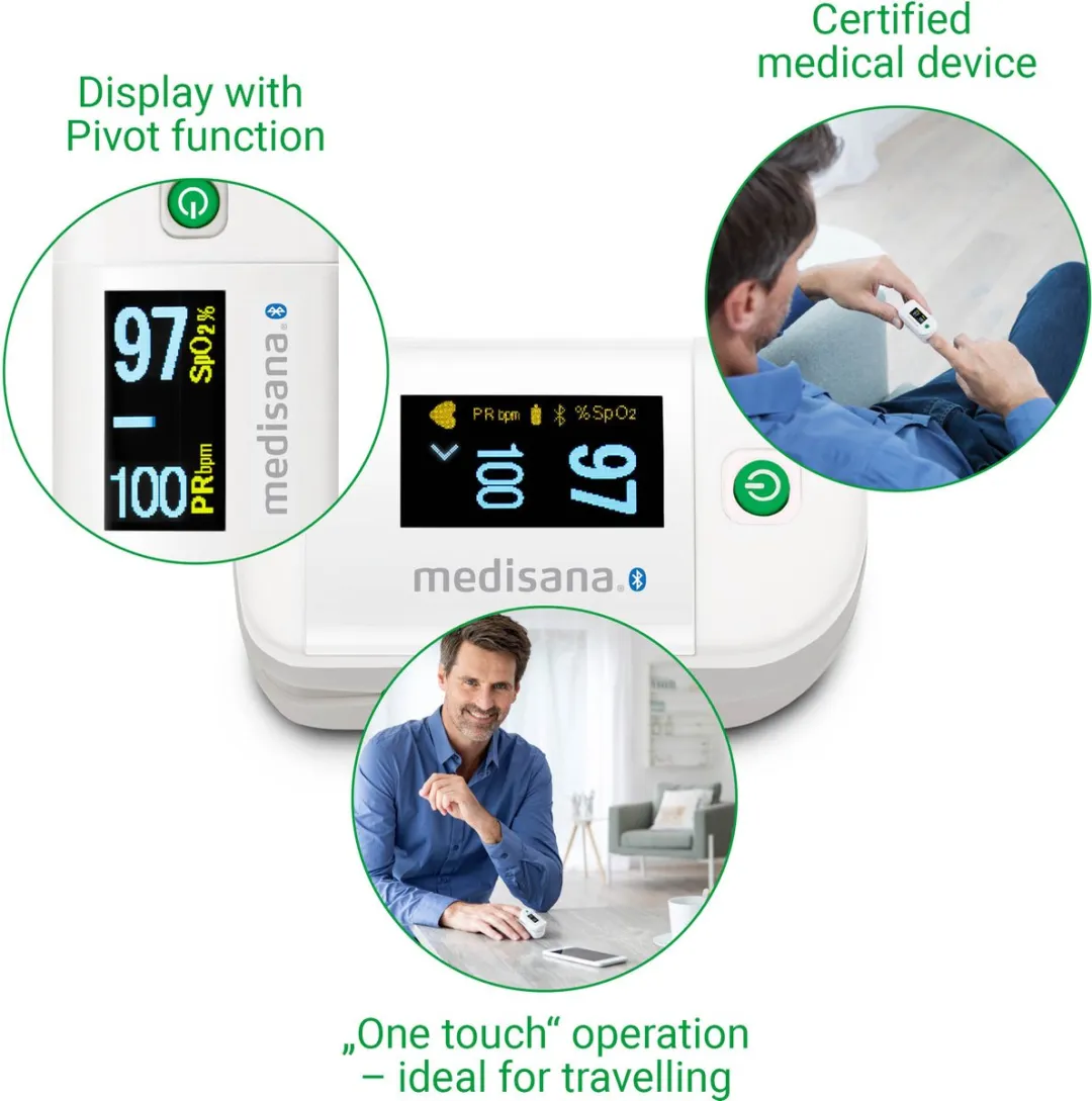 Medisana PM 100 Connect Saturatiemeter - Wit
