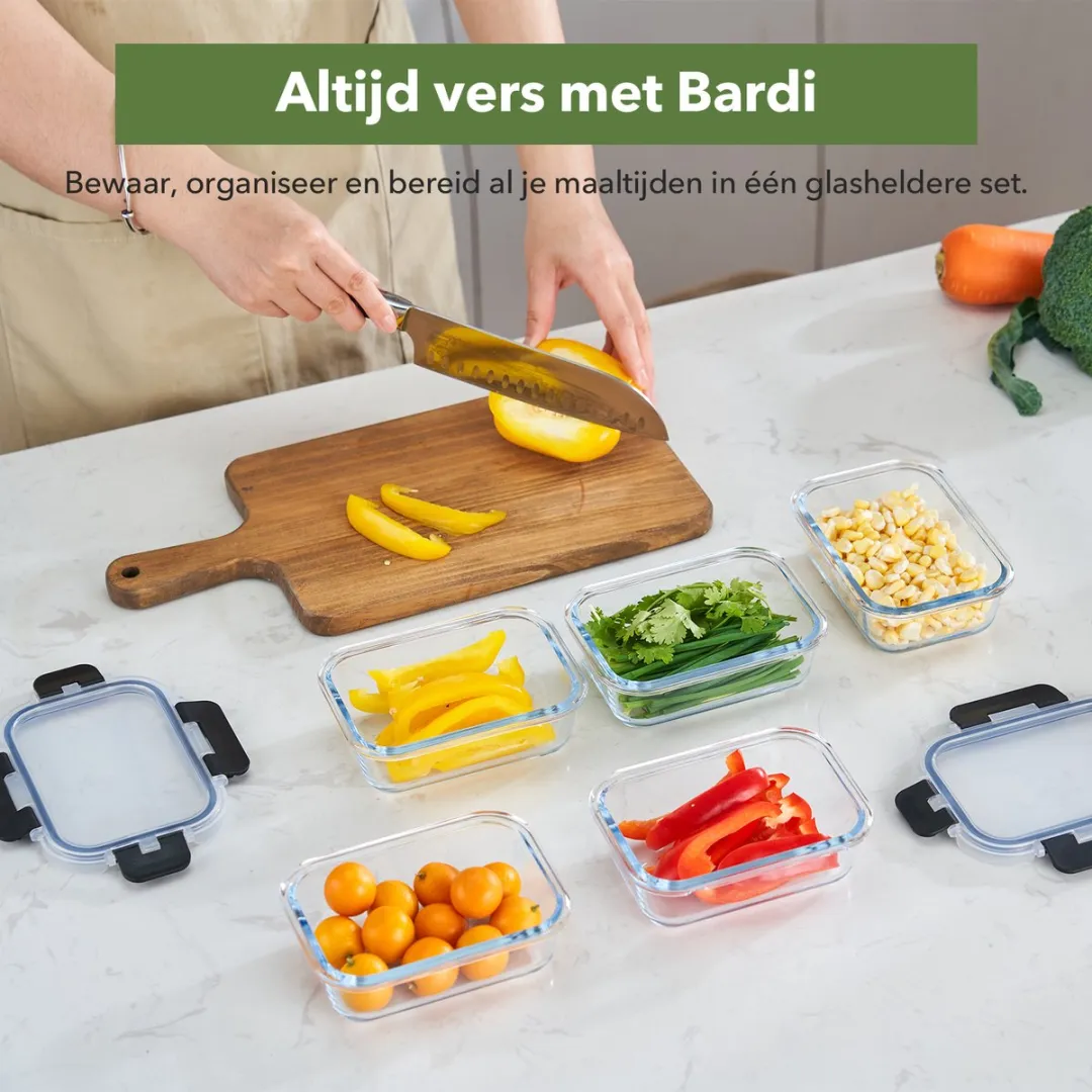 Bardi Professionele Voedseldroger 6 Laags 650W - 8 Programma's - 5 Bakjes