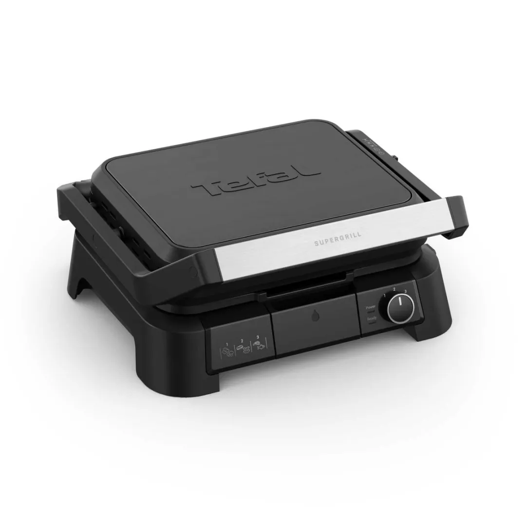 Tefal SuperGrill 3-in-1 GC5108E0 Contactgrill - 2000W - 2 Platen - Zwart