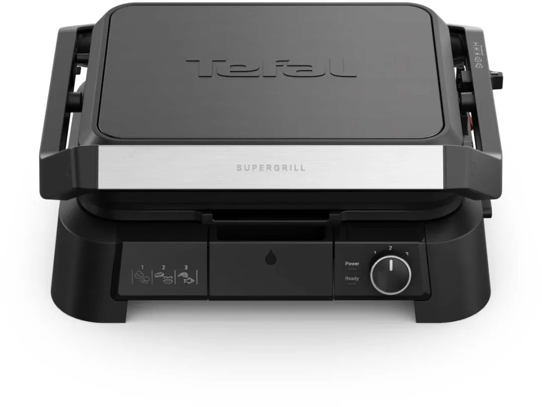 Tefal SuperGrill 3-in-1 GC5108E0 Contactgrill - 2000W - 2 Platen - Zwart