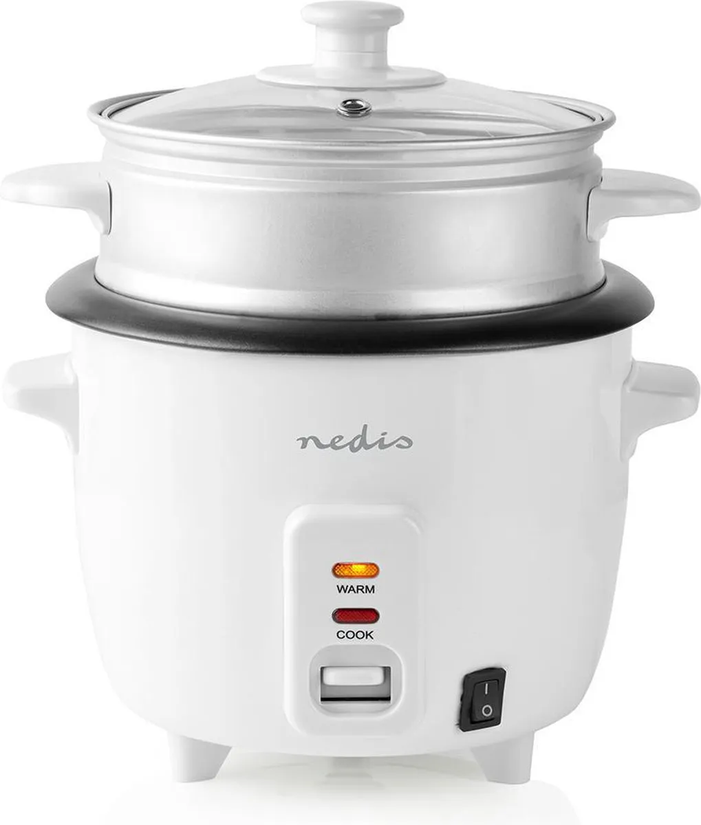 Nedis KARC06WT Rijstkoker 300W - 0,6L - Wit