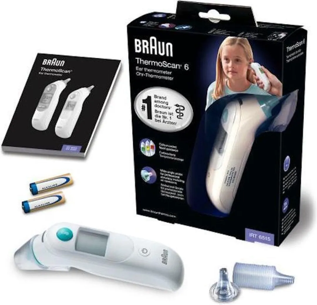 Braun IRT6515 ThermoScan 6 Infrarood Koortshermometer - Wit