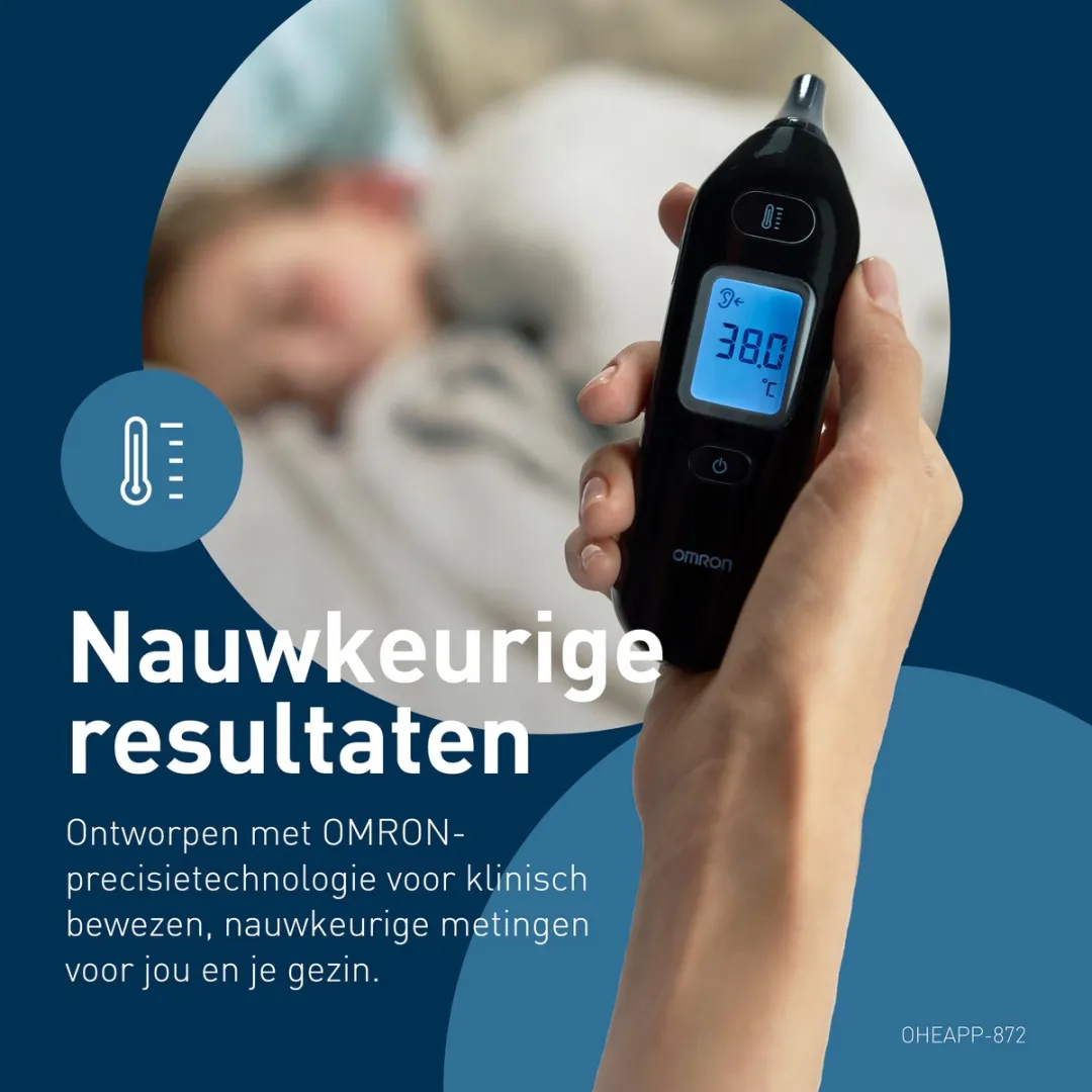 OMRON Gentle Temp 533- Oorthermometer- geschikt voor baby -kinderen- thermometer
