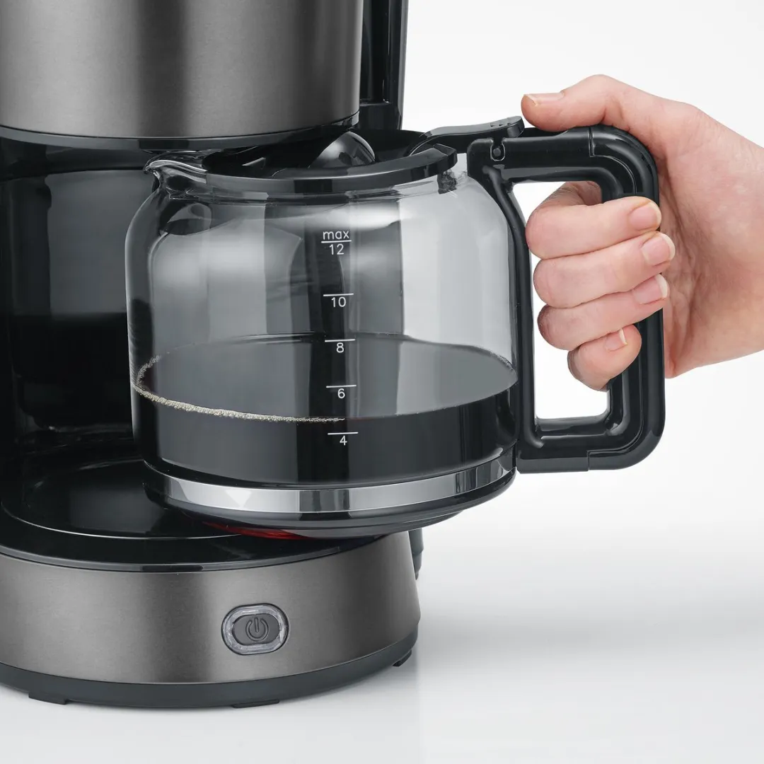 Severin KA 9340 Koffiezetapparaat 1,25L - 10 Kopjes - Zwart/RVS