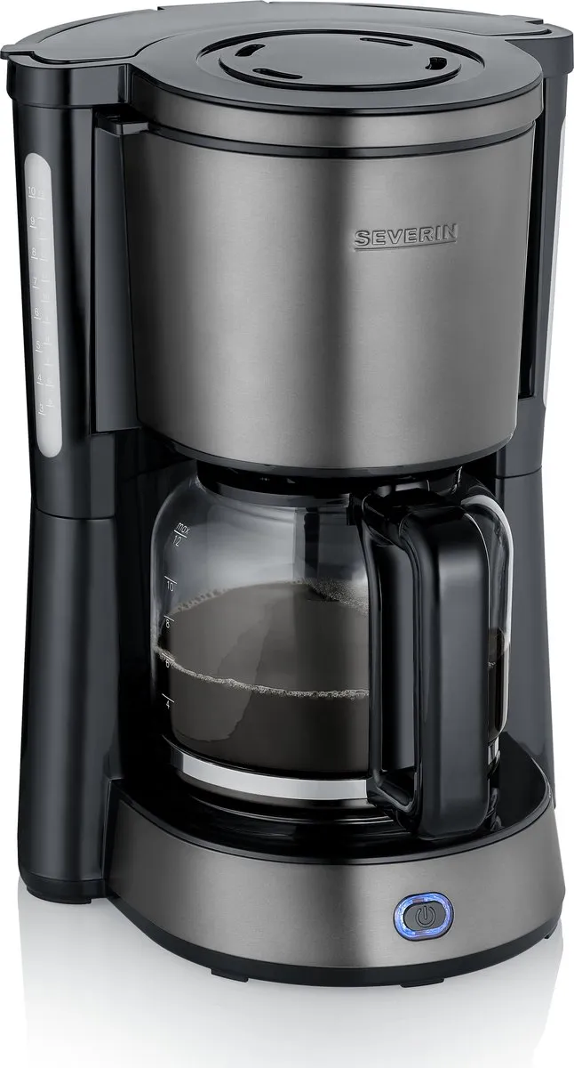 Severin KA 9340 Koffiezetapparaat 1,25L - 10 Kopjes - Zwart/RVS