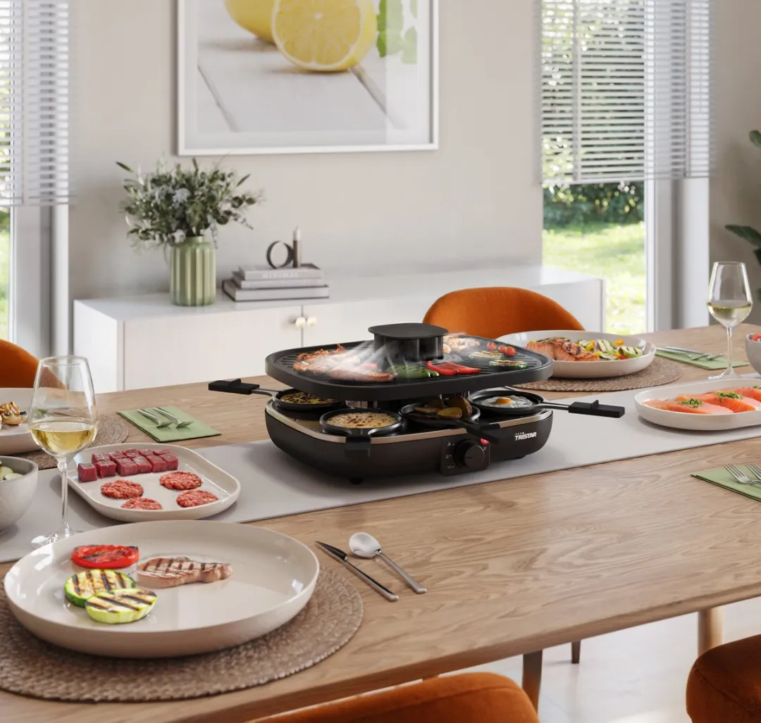 Tristar RA-2760 Gourmetset - 1100W - 6 Personen - Zwart