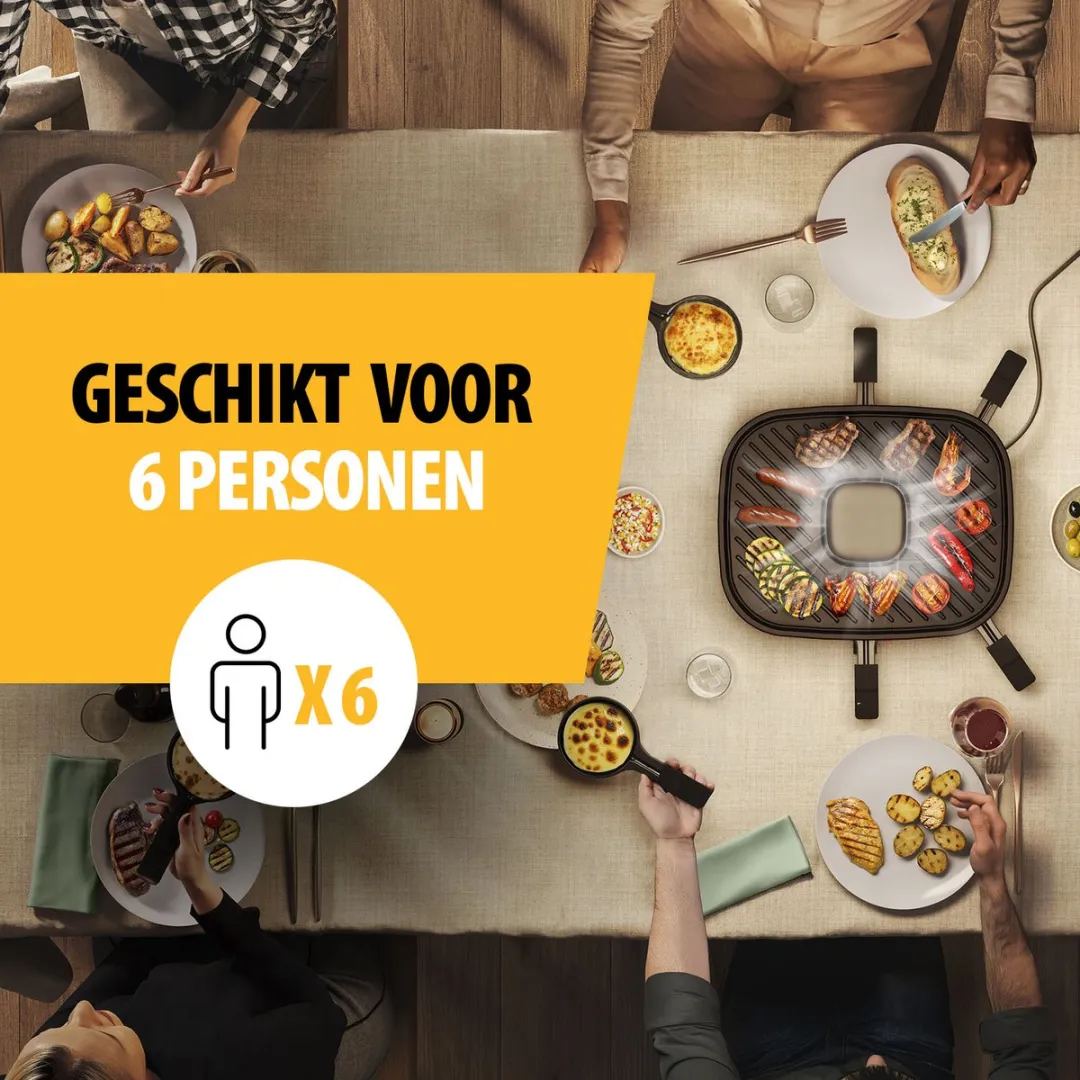 Tristar RA-2760 Gourmetset - 1100W - 6 Personen - Zwart