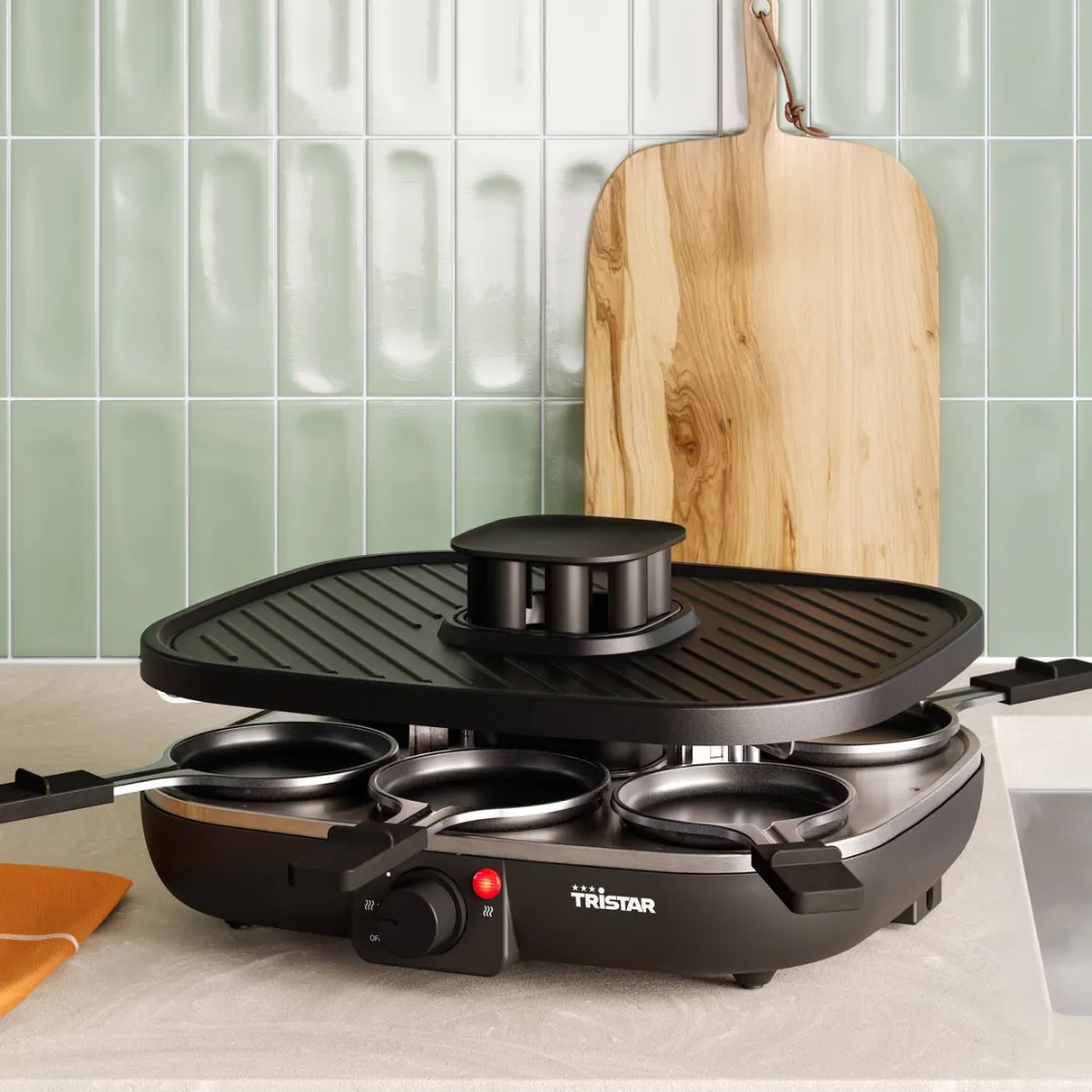 Tristar RA-2760 Gourmetset - 1100W - 6 Personen - Zwart - afbeelding 6 van 6