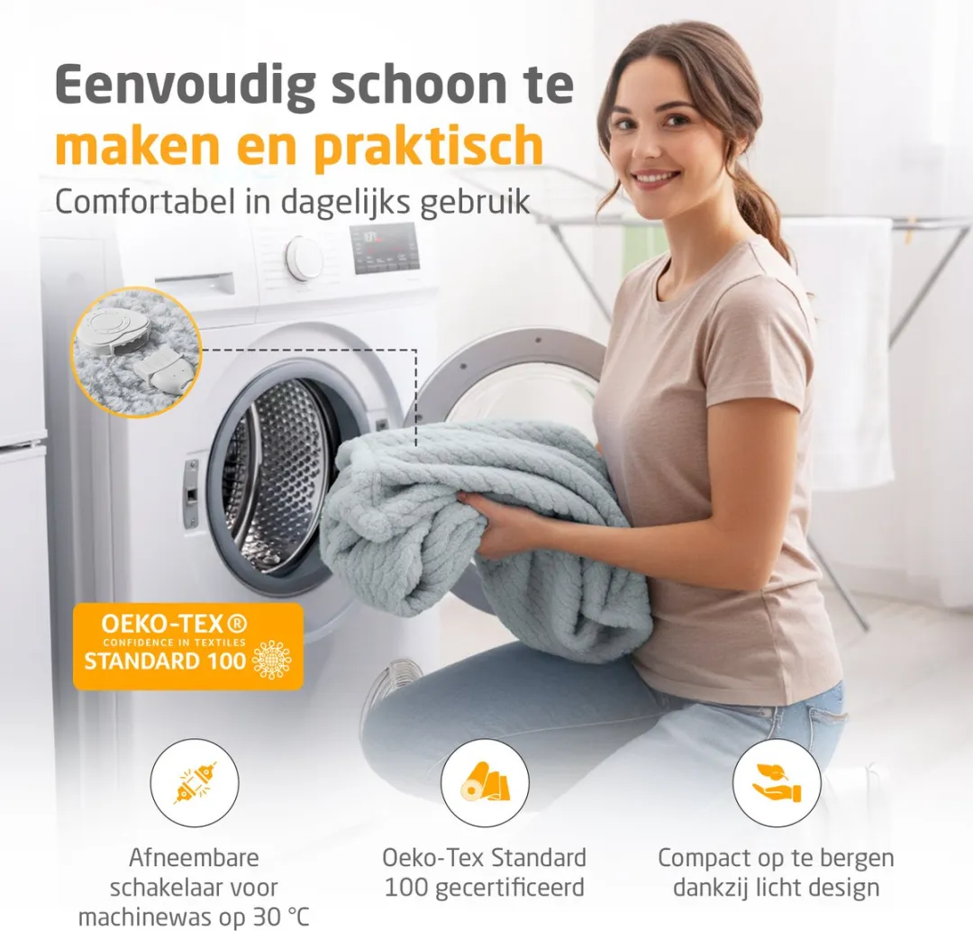 Medisana HB 416 Warmtedeken - 9 standen - Grijs