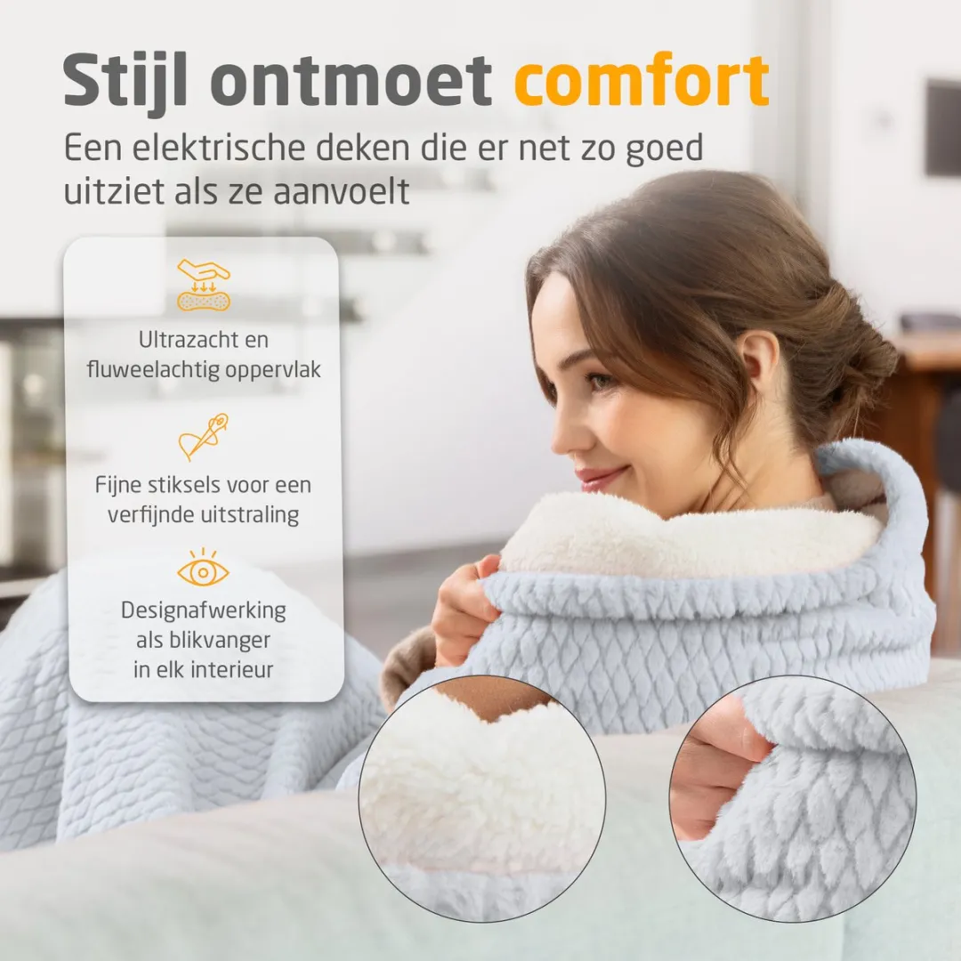 Medisana HB 416 Warmtedeken - 9 standen - Grijs - afbeelding 6 van 6