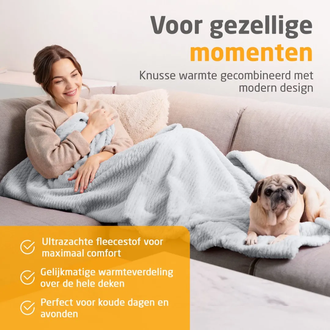 Medisana HB 416 Warmtedeken - 9 standen - Grijs
