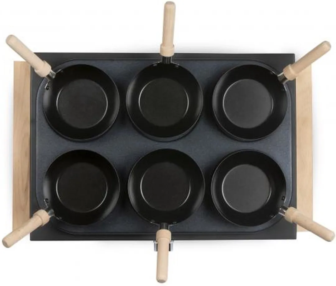 Domo DO8716W Wok Party Set 6-delig - 1000W - Hout