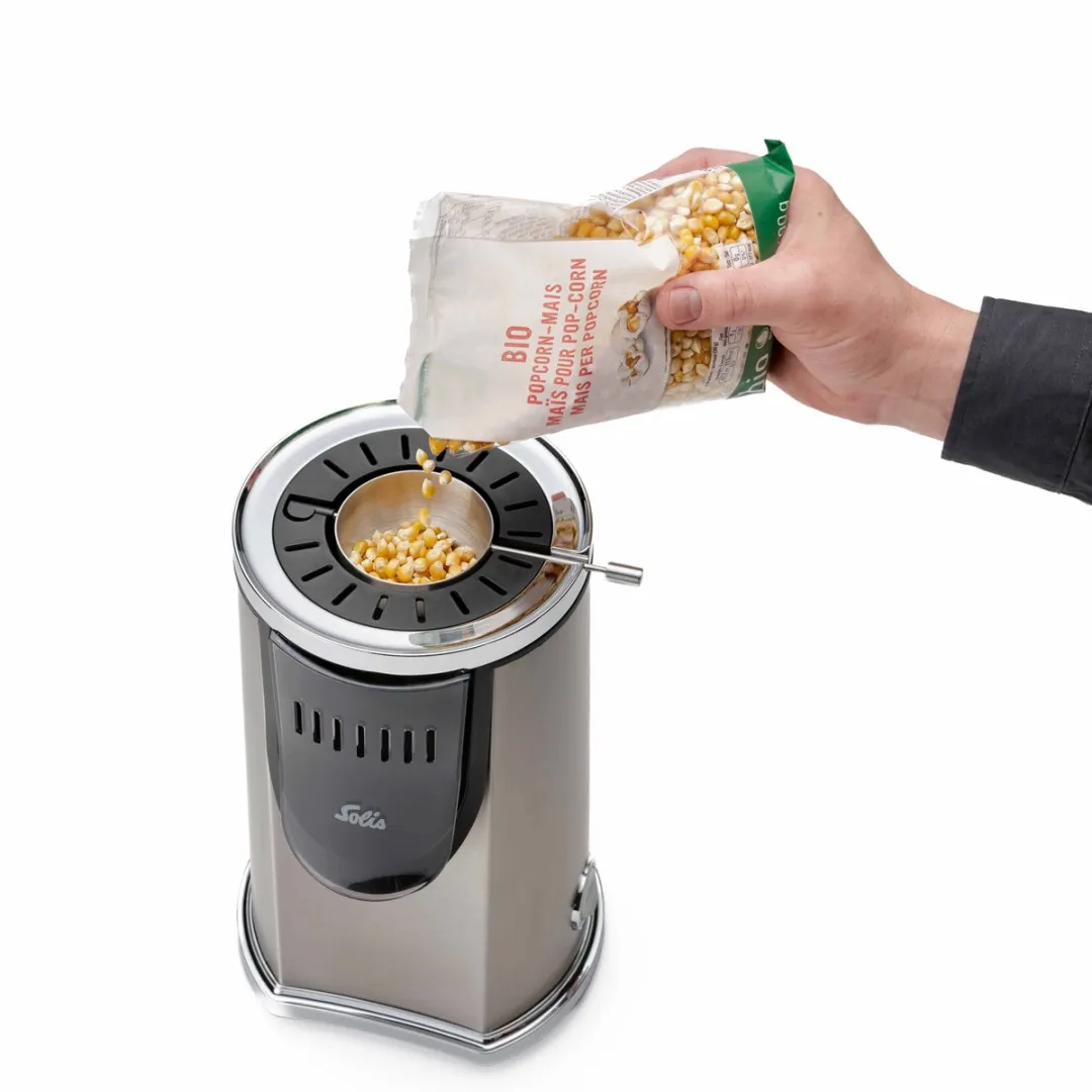 Solis Pop & Fun Popcornmaker - 1200W - Zilver