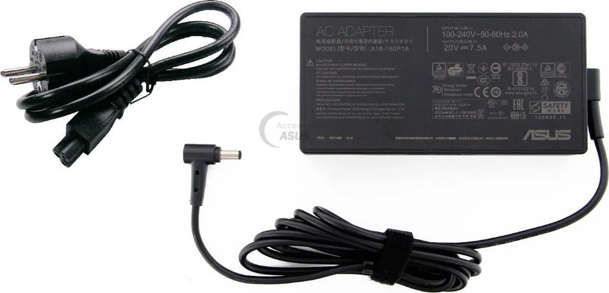 ASUS A18-150P1A Adapter 150W - 20V 7,5A - 4,5mm pin - Zwart