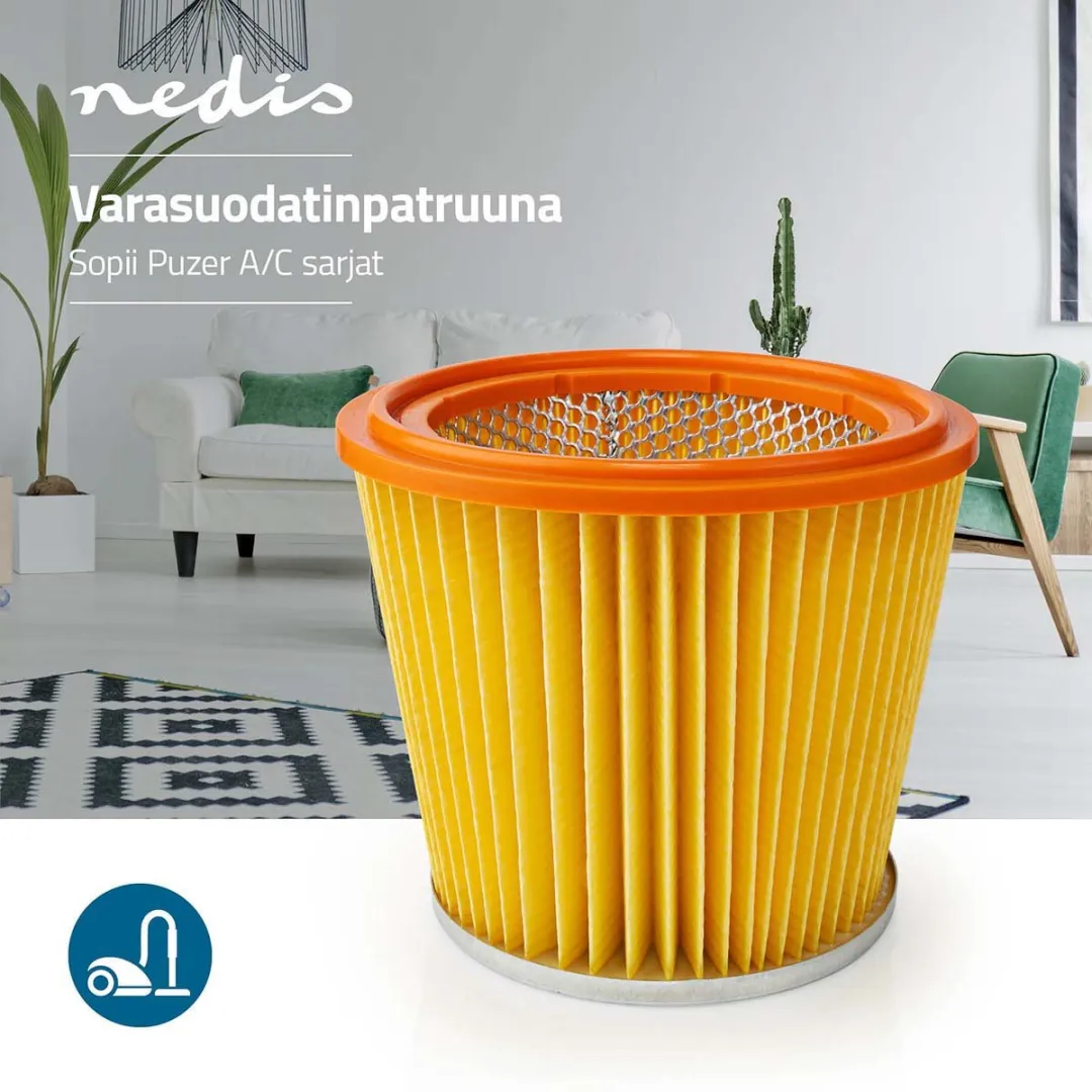 Nedis VCFI220PUZ Stofzuiger Cartridgefilter - Oranje