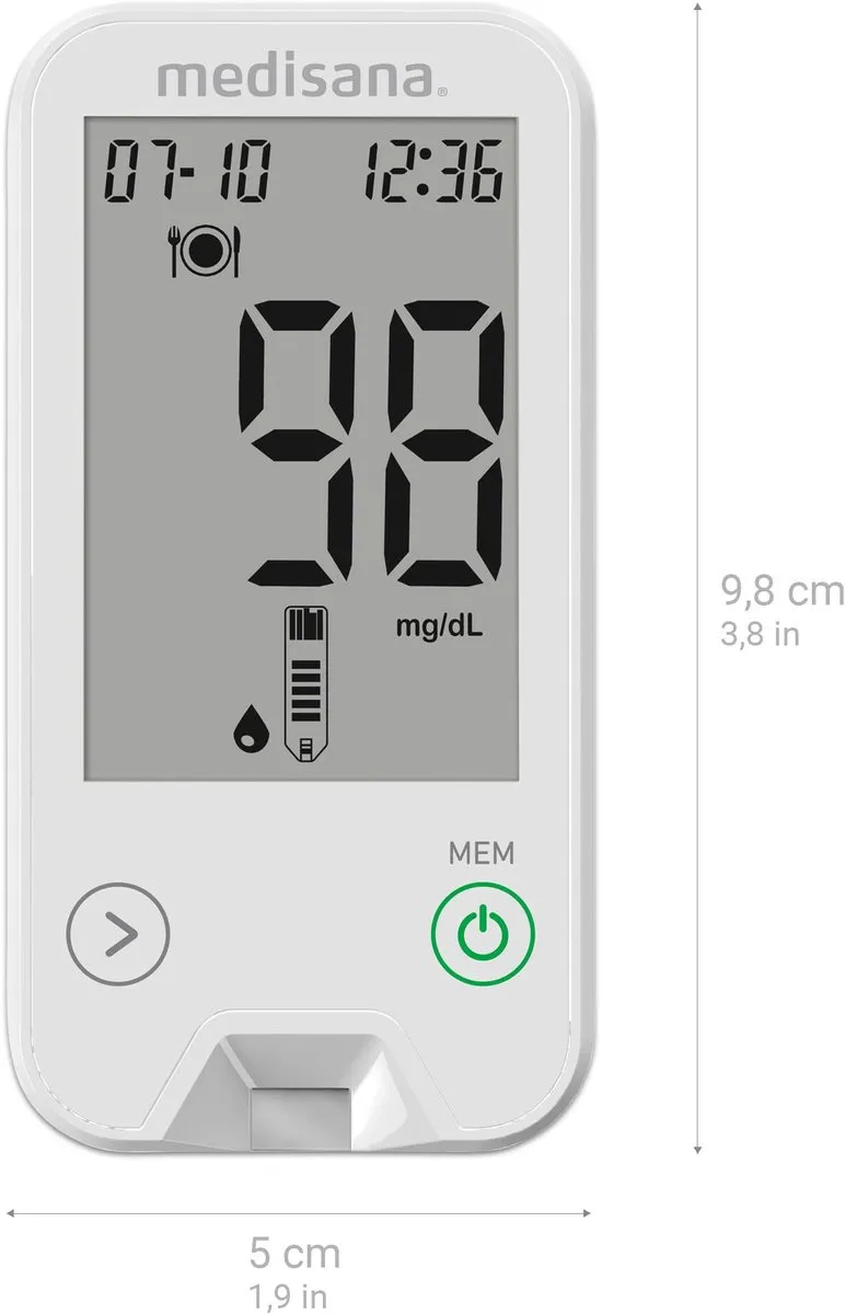 Medisana Meditouch2 Bloedglucosemeter - 1 Persoon - Blanco