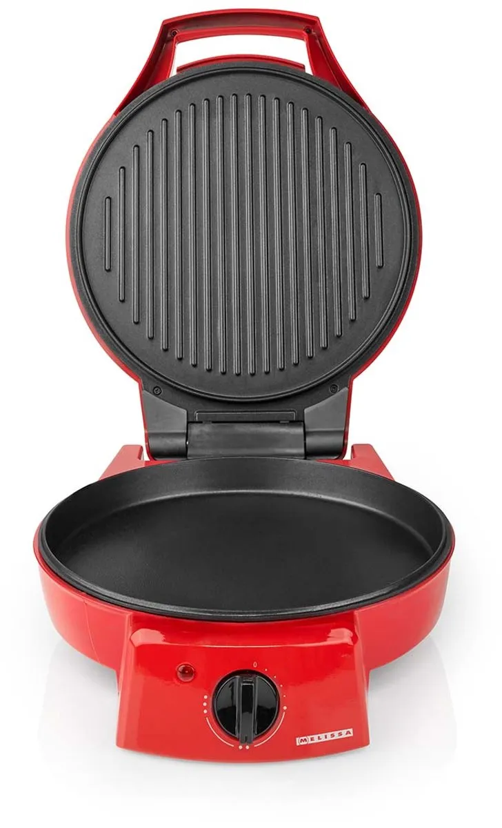 Nedis Melissa 16310237 Pizzamaker & Tafelgrill 30cm - 1800W - Rood