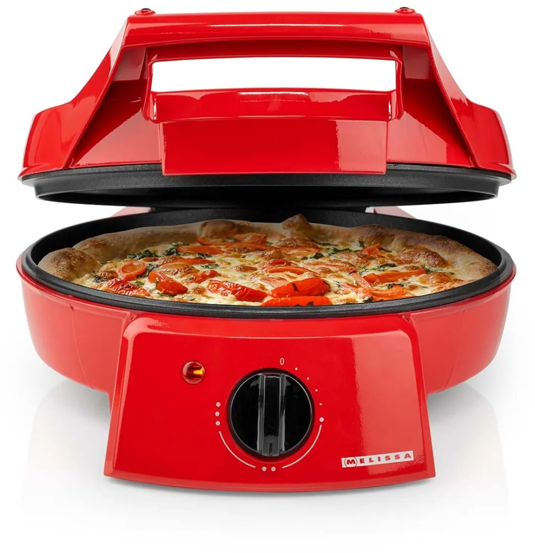 Nedis Melissa 16310237 Pizzamaker & Tafelgrill 30cm - 1800W - Rood