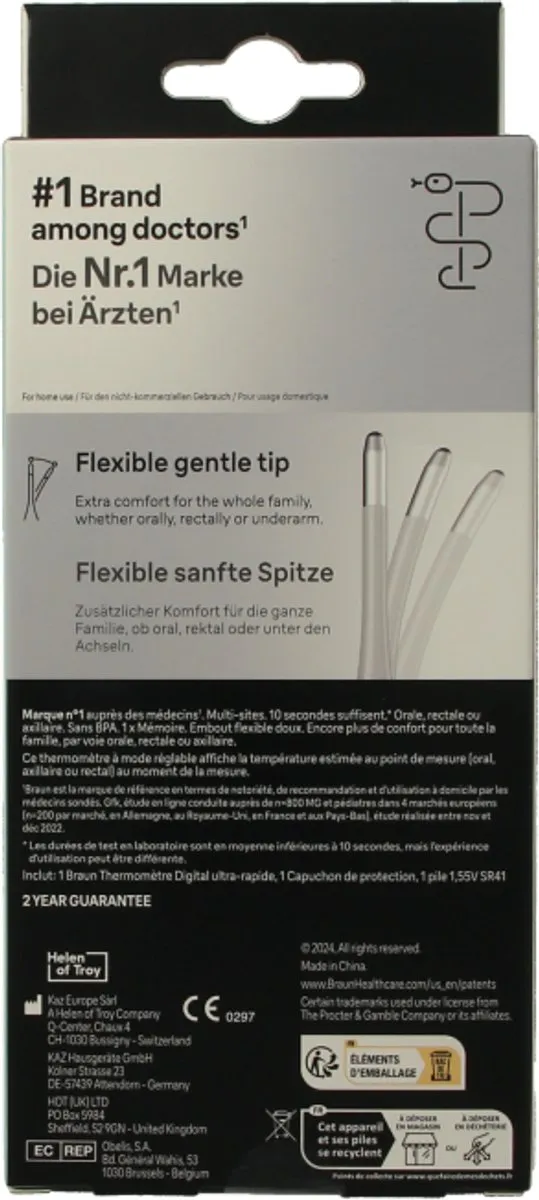 Braun PRT1000 - Lichaamsthermometer