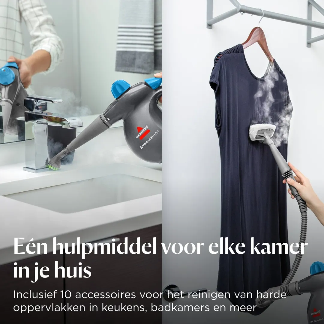 BISSELL Steam Shot 4267N Handstoomreiniger - 1050W - Zwart & Blauw