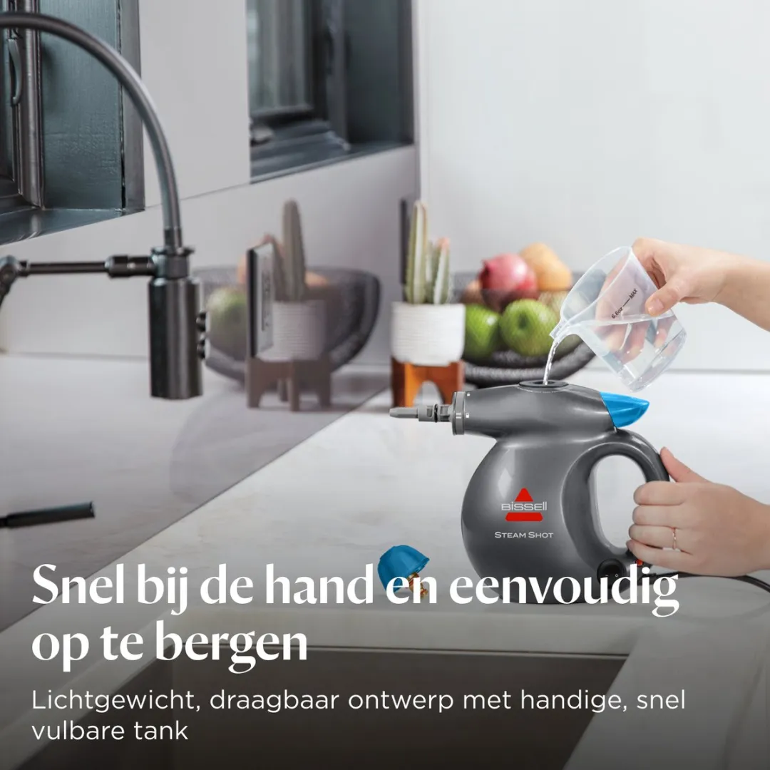 BISSELL Steam Shot 4267N Handstoomreiniger - 1050W - Zwart & Blauw - afbeelding 6 van 6