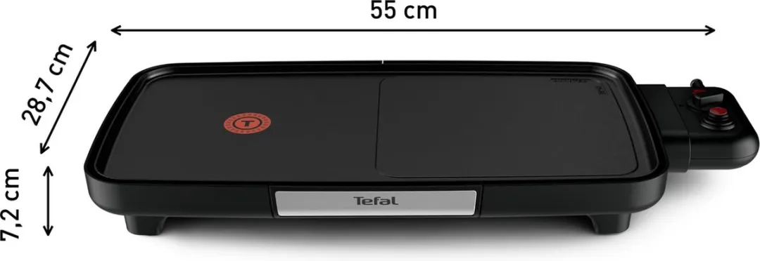 Tefal Plancha Booster CB641810 Contactgrill - 2000W - Zwart - afbeelding 3 van 6