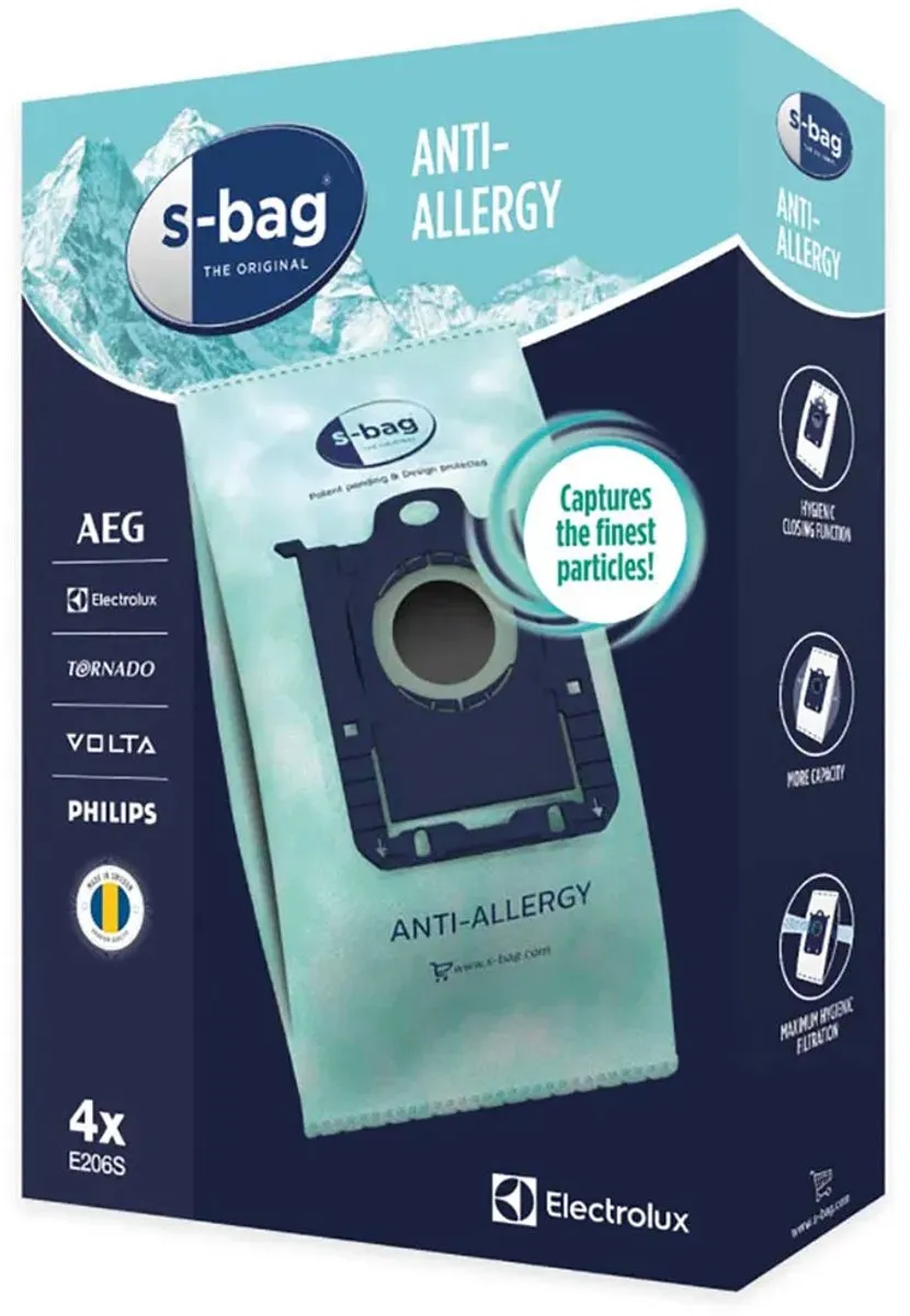 Electrolux S-bag Anti-Allergie E206S Stofzuigerzakken