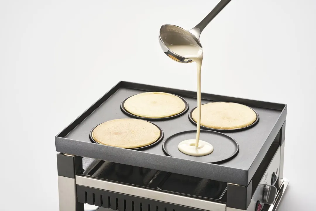 Solis Raclette & Pizza Grill 1020W - 4 Personen - Zilver