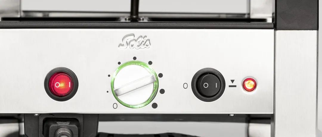 Solis Raclette & Pizza Grill 1020W - 4 Personen - Zilver