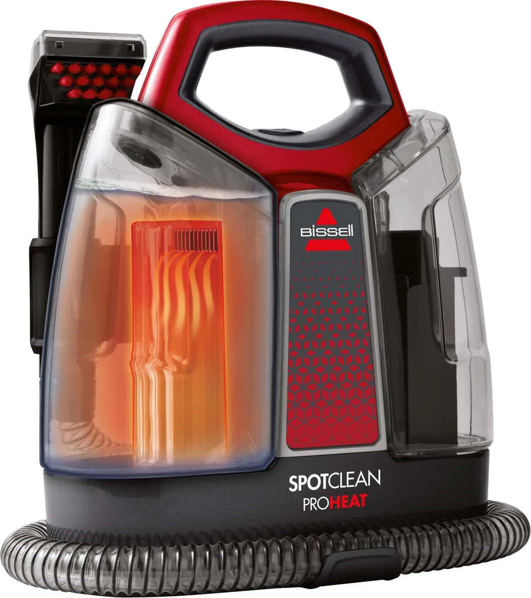 BISSELL SpotClean ProHeat 36988 Vlekkenreiniger - 330W - 1.4L - Zwart/Rood