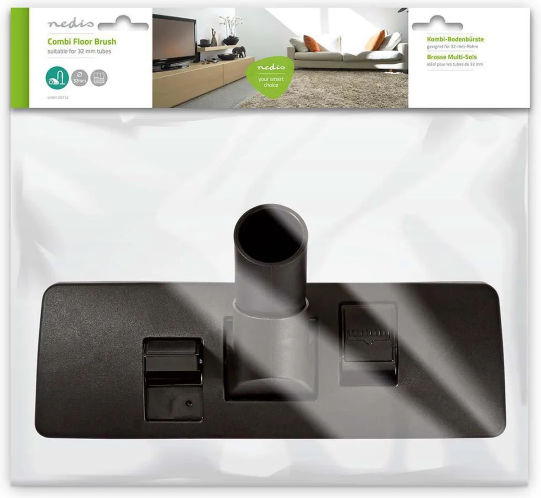 Nedis VCBR110CF32 Combivloerborstel 32mm - Zwart