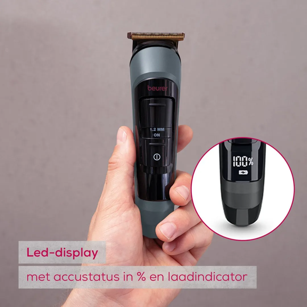 Beurer MN9X Limited Edition 25 Multigroomer - 11-in-1 - Antraciet/Bordeaux