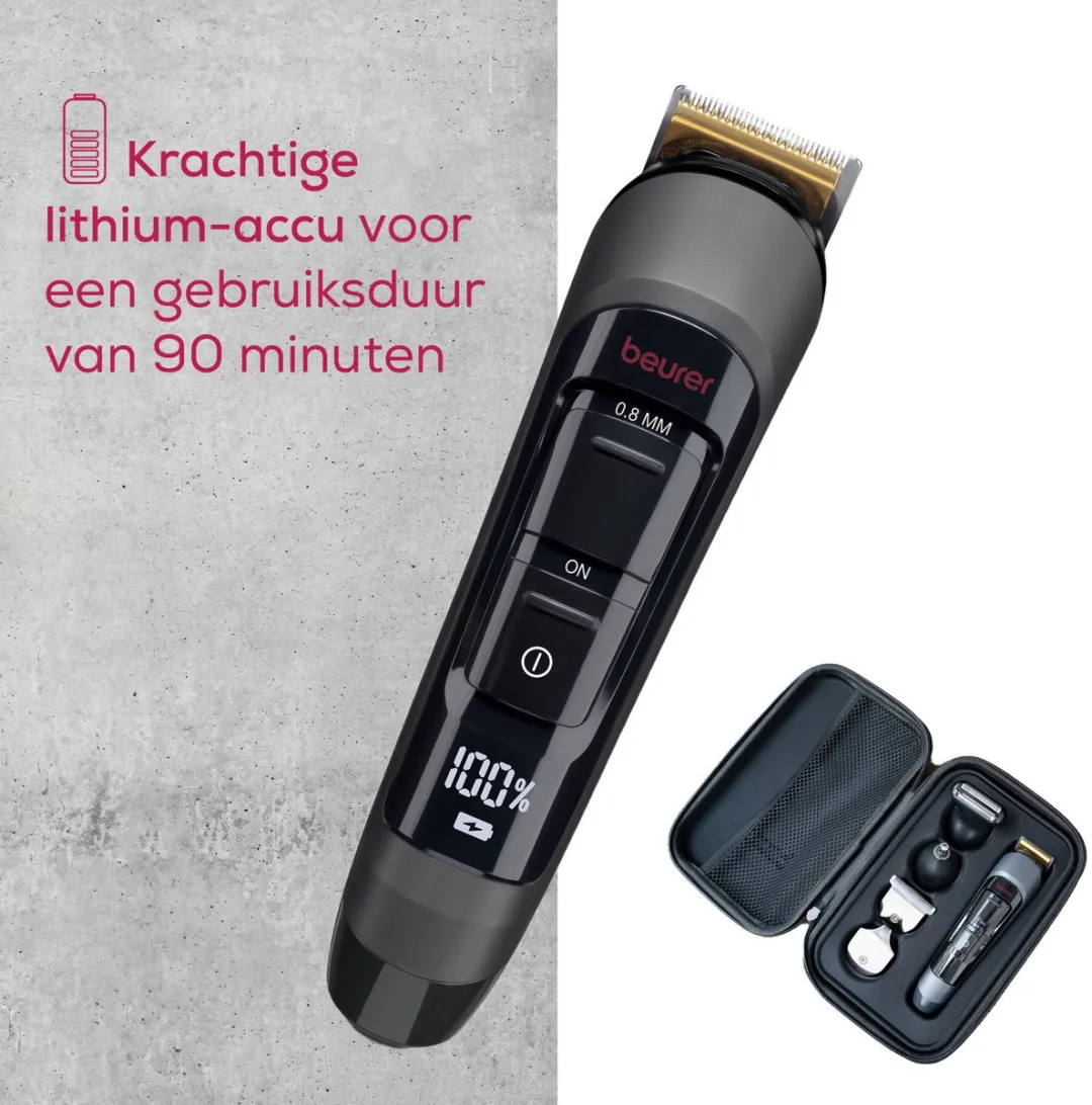 Beurer MN9X Limited Edition 25 Multigroomer - 11-in-1 - Antraciet/Bordeaux