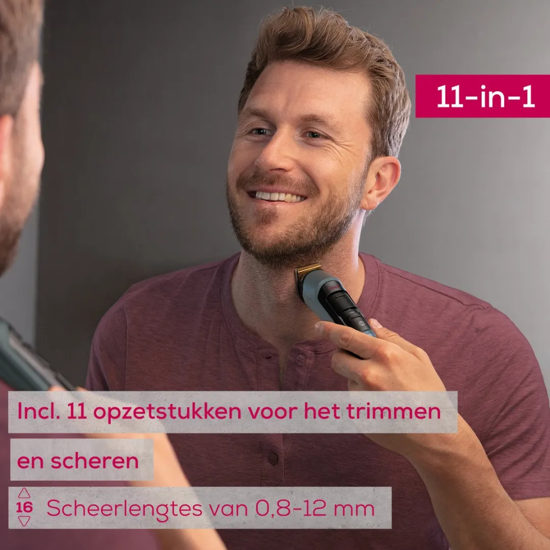 Beurer MN9X Limited Edition 25 Multigroomer - 11-in-1 - Antraciet/Bordeaux