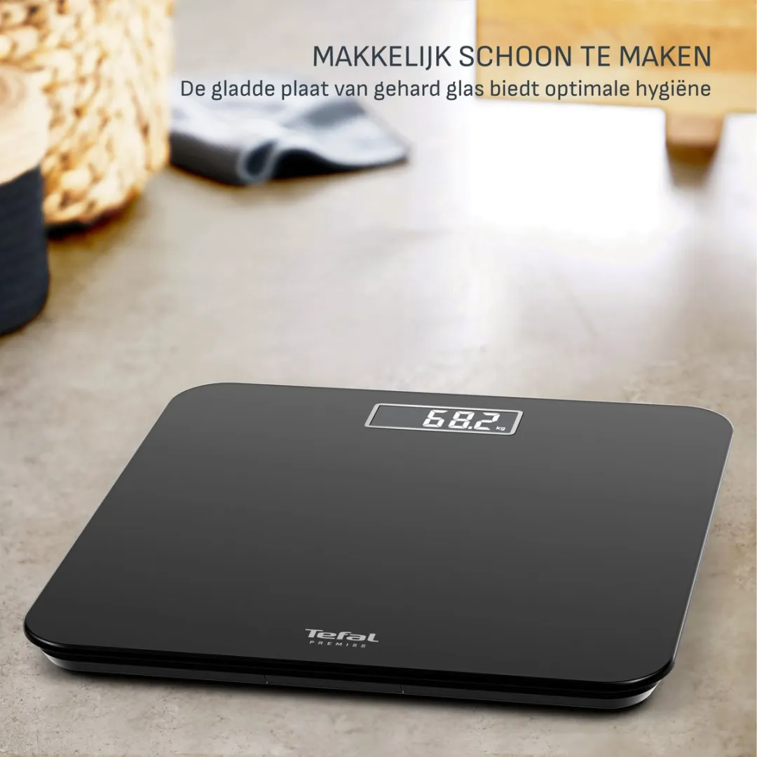 Tefal Premiss PP1800 Personenweegschaal - 150 kg - Zwart
