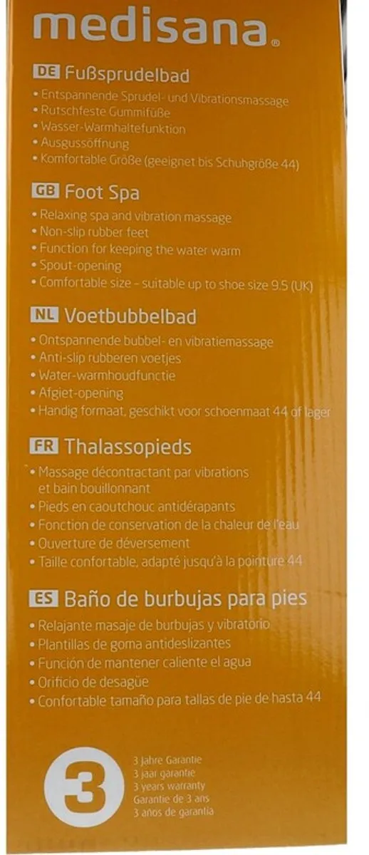 Medisana FS 881 Voetenbubbelbad - 3 Instellingen