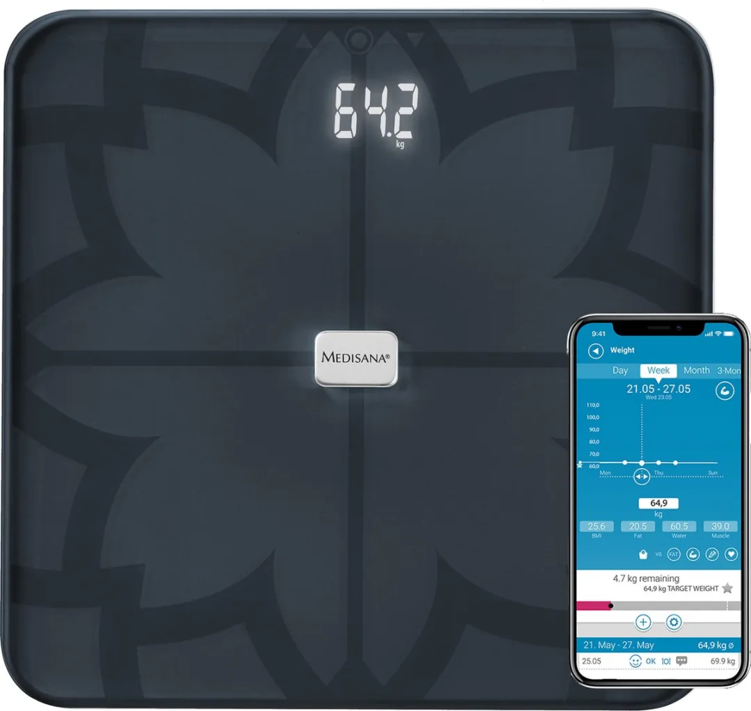 medisana BS 450 - Connect Lichaamsanalyseweegschaal - Zwart