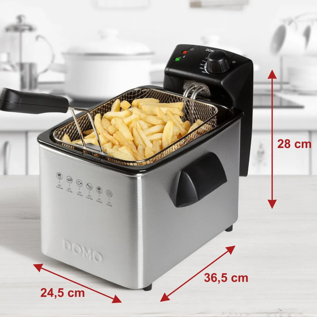 Domo DO465FR Friteuse 4L - 3000W - Inox