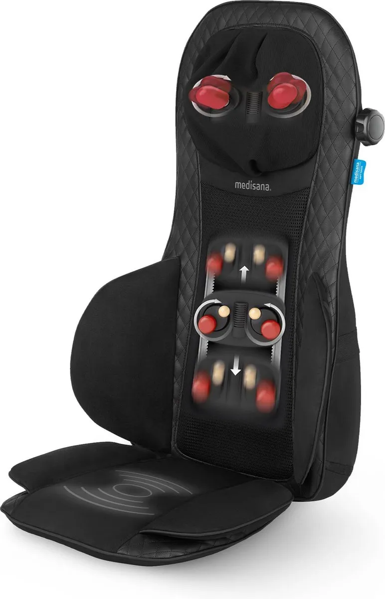 Medisana MCG 820 Shiatsu Massagekussen - 4 Koppen - Zwart