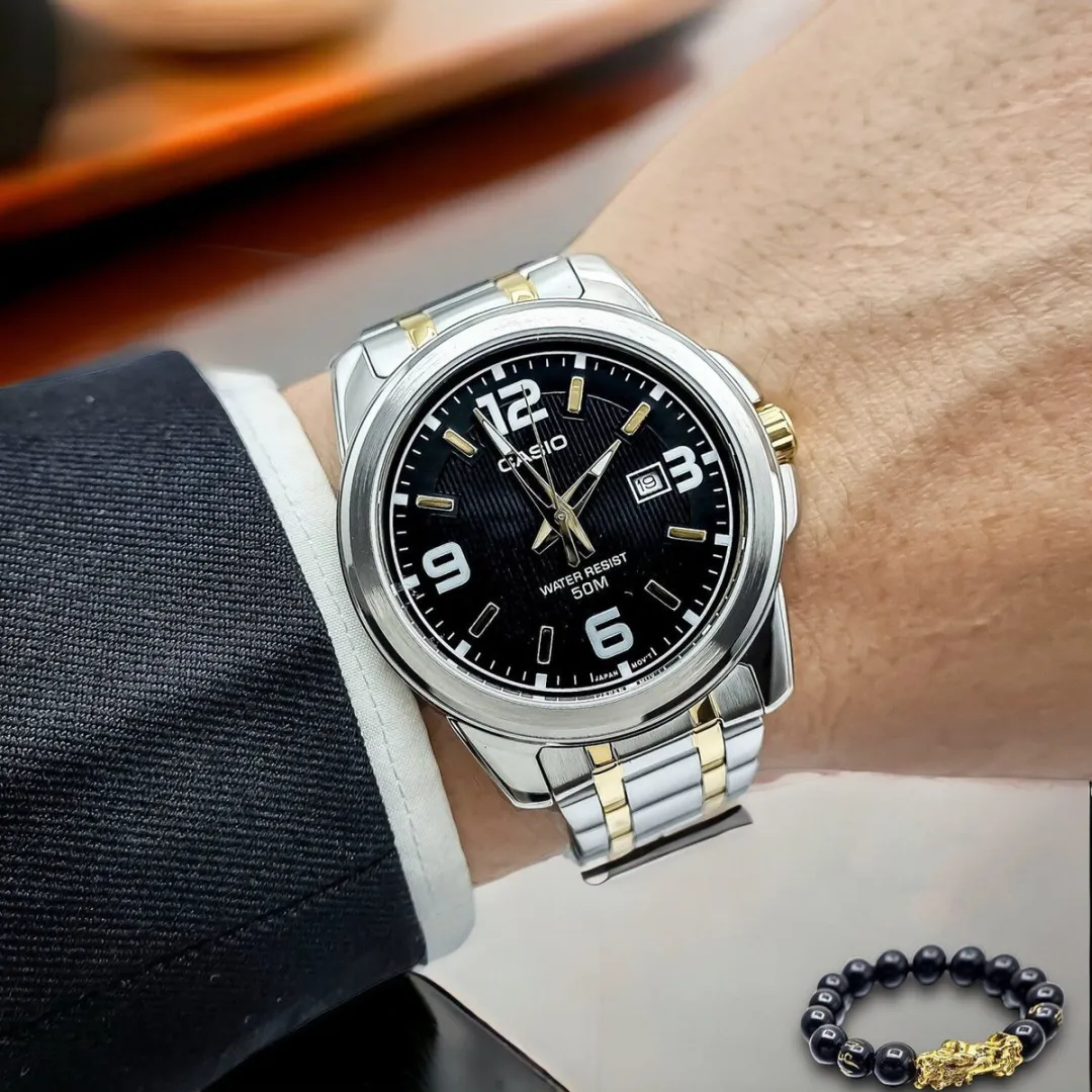 Casio MTP-1314SG Herenhorloge - Staal - Zwart - afbeelding 4 van 5
