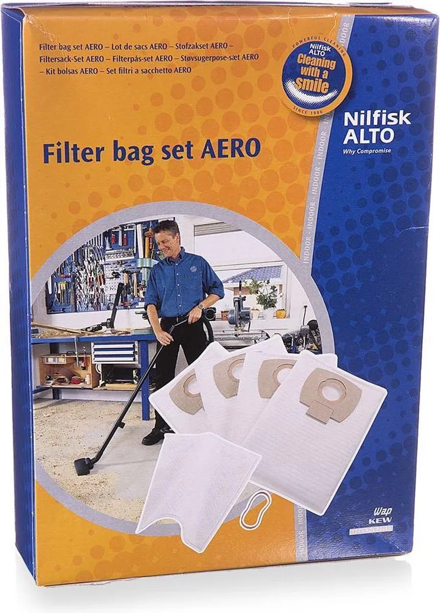 Nilfisk Aero Stofzak 302002404 - 4 Stuks
