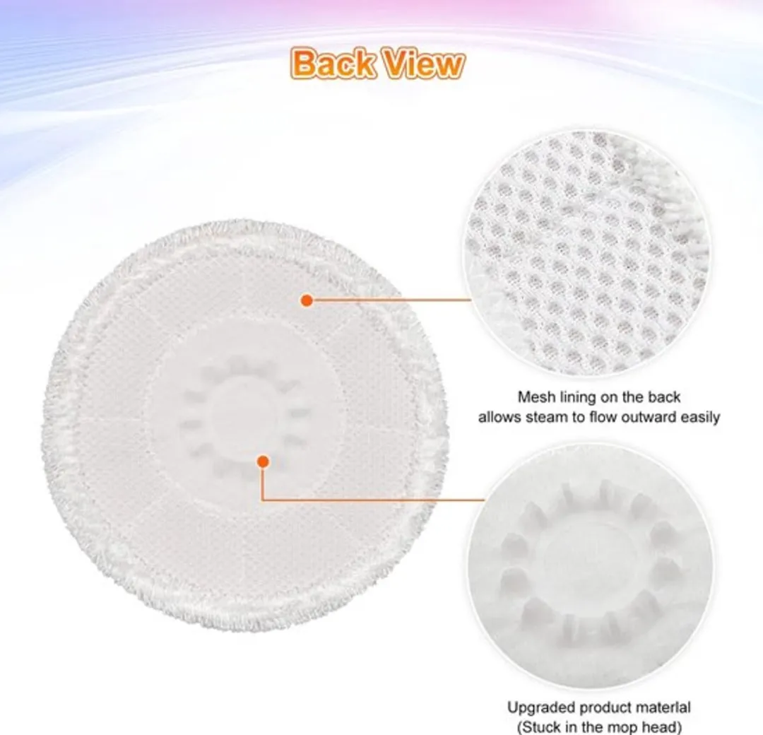Shark S7000 Stoomreinigerpads - 6 Stuks - Grijs/Oranje