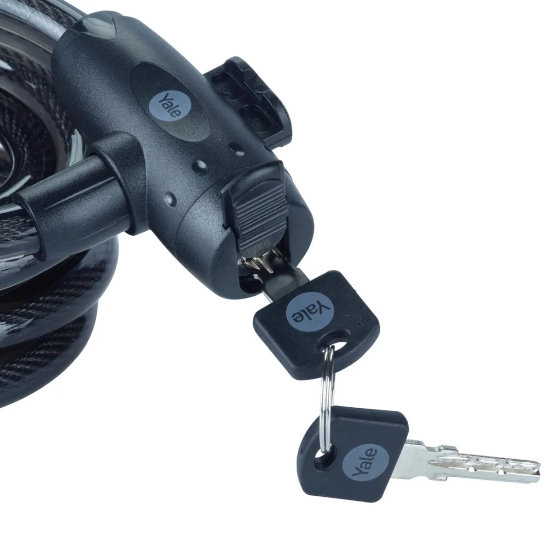 Yale Essential Security Keyed Cable Lock 12mm - Zwart - afbeelding 2 van 6