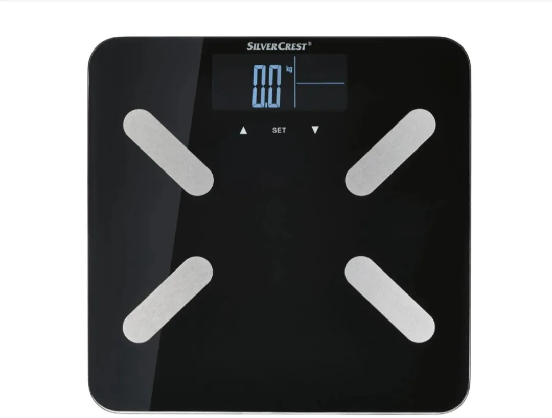 Silvercrest Diagnoseweegschaal - Zwart - 180 kg
